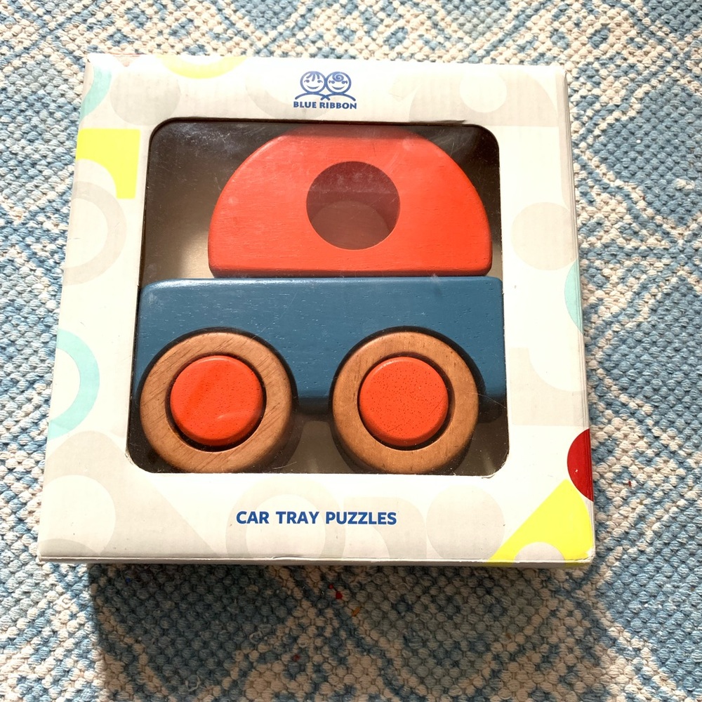 Bass & Bass 3D Wooden Car Puzzle 12m+